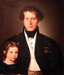 Ferdinand Zimmermann kohászmester és lánya, Marie}