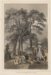 Hat-Chi-Man-Ya-Chu-Ro temploma, Simoda (Sintoo), 1855