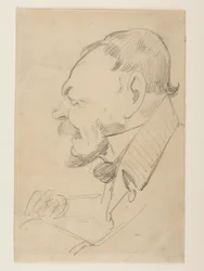 Gottlieb Bindesbøll karikatúrája