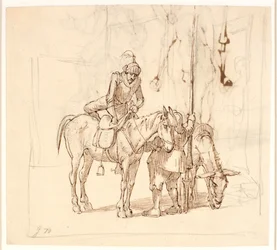 Don Quijote felszáll a lovára
