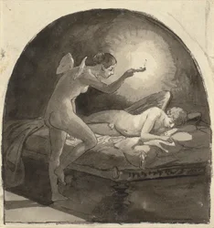 Psyche és az alvó Ámor