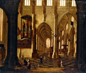 Templombelső (olaj, vászon)