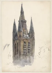 Templomtorony Delftben