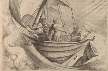 Caesar átkelő viharos tengeren, 1634.