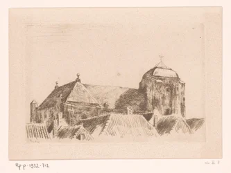 Kilátás a Veere-i Nagytemplomra Hajó a toronyban, Veere (eredeti cím)