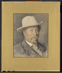 Gerardus Johannes Roermeester (1844-1936) festő portréja