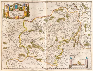 Beauvais, bergues, a Willem Blaeu által készített "Theatrum Orbis Terrarum, sive Atlas Novus"-ban, Amszterdam, Amszterdam