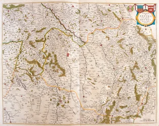 Champagne - Cambresis - Picardie- Normandie és Bretagne, Willem Blaeu, Amszterdam, "Theatrum Orbis Terrarum, sive Atlas Novus" című könyvében.