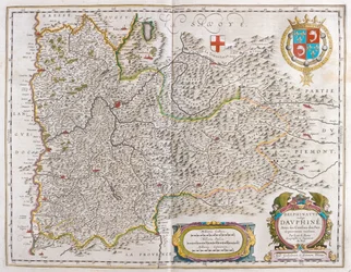 Grenoble, a Willem Blaeu által készített "Theatrum Orbis Terrarum, sive Atlas Novus"-ban, Amszterdam, Amszterdam