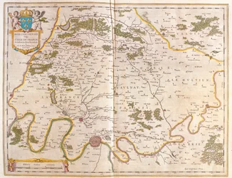 Isle de France, a Willem Blaeu által készített "Theatrum Orbis Terrarum, sive Atlas Novus"-ban, Amszterdam, Amszterdam