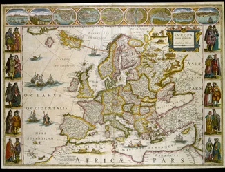 Európa térképe. (metszés