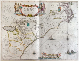 Délkelet, a Willem Blaeu által készített "Theatrum Orbis Terrarum, sive Atlas Novus"-ban, Amszterdam, Amszterdam