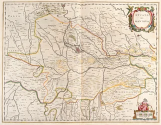 az olaszországi Mantova városa az amszterdami Willem Blaeu által készített "Theatrum Orbis Terrarum, sive Atlas Novus"-ban.