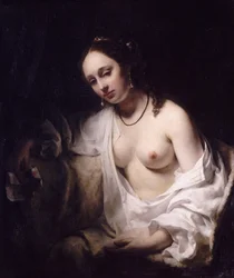 Betsabé Dávid király levelével, 1654