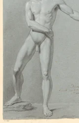 Álló férfi akt, elölről nézve (3. díj, 1810)