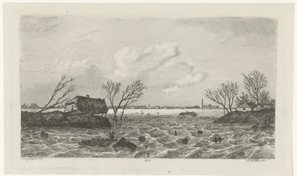 Gátszakadás Dreumel közelében, 1855