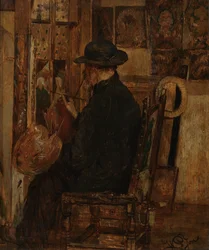 Willem Linnig I műterme, a festő atyja