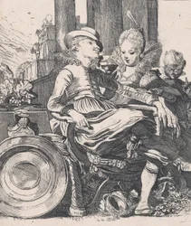 A szerelmes pár: Lucelle és Ascagnes, 1616.
