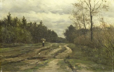 Országút Laren közelében, (Észak-Hollandia tartomány)