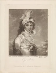 A Brunswick-Wolfenbütteli Caroline Amalia Elisabeth portréja