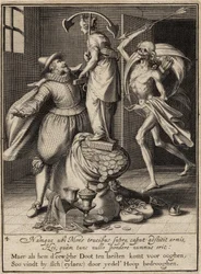 Halál nyíllal, amely lecsapja az embert, 1609