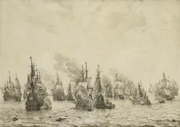 Livornói csata (Leghorn) A livornói tengeri csata, 1653. március 14.: Epizód az első angol-holland háborúból (1652-54)