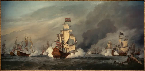 Die "Arany Oroszlán" in der Seeschlacht vor Texel, 1673. augusztus 21.