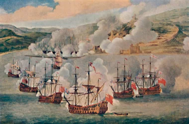 Tengeri harc a kikötőben, c1670, 1903