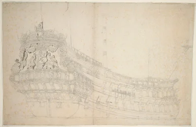 A "Hollandia" portréja, 1666 körül (ofszet, szürke mosás)