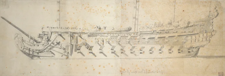 A "Royal Thérèse" (), 70-80 ágyús hajó portréja, amelyet 1670-ben "Paris" néven építettek, 1671-ben átnevezték és 1690-ben elítélték.