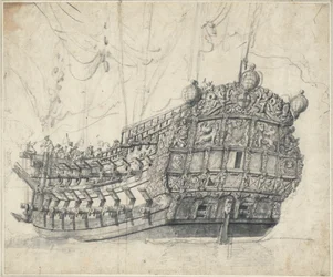 A "Tigris" portréja (1678), 1681 körül (grafit, szürke tus)