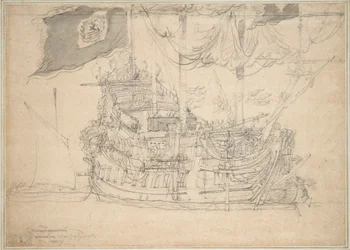 A "Zeelandia" portréja, 1659 körül (grafit, szürke mosás)