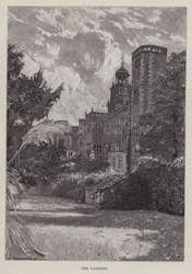 Hatfield House, The Gardens (litho)