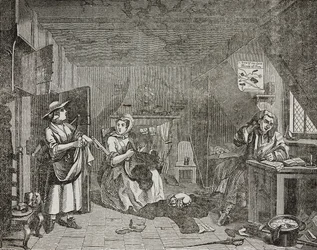Szomorú költő, William Hogarth festménye után
