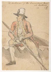 egy albumból, amely 372 tájat, tengerpartot, jelmezeket és mindennapi életet ábrázoló rajzot tartalmaz Lord Macartney kínai császári nagykövetsége idején, 1792 és 1794 között (ceruza és akvarell papíron)