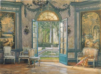A "Villa Trianon" zeneszobája, 1920-as évek (papíron)