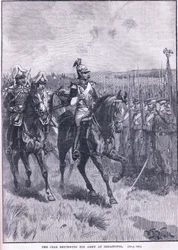 A cár áttekinti a hadseregét Sebastopolban 1856-ban