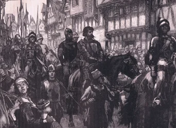 Wallace úton a Westminster Hall felé i.sz. 1304