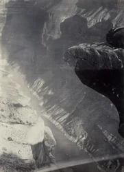 Délre tekintve a Grand Cañonba, Colorado folyó, Sheavwitz átkelőhely