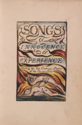 Songs of Inocence and of Experience, 2. tábla, kombinált címlap (Bentley 1)