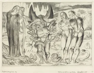 A tolvajok köre, Agnolo Brunelleschi, akit egy hatlábú kígyó támadott meg, 1827.