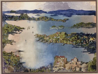 Egy szárazfölddel zárt tenger (Sydney-i kikötő), 1895 körül (papír nélkül)
