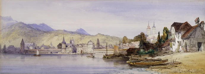 Luzern a tóból, 1862