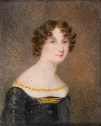 Georgina Elizabeth Moncreiff, Bradford 2. grófjának (1792-1842) feleségének portréja
