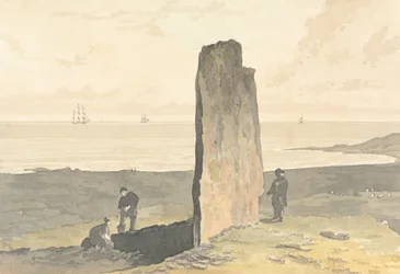 Druidical Stone Stratherben, Barvas közelében, Lewis szigetén