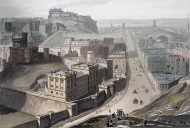 Edinburgh, a Calton Hillből, 1829