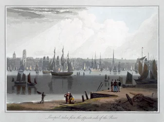 "Liverpool, a folyó másik oldaláról", 1815