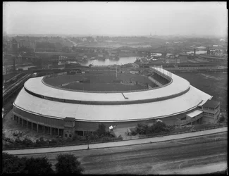 A Polo Grounds légi felvétele, 1914. július 3
