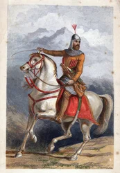 Chamil ou Imam Chamil - Imam Shamil (1797-1871) - Dickes, William (1815-1892) - Színes litográfia - 18x11 - Magángyűjtemény