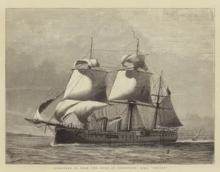 Az Edinburgh hercegének, a HMS Sultannak az indulása